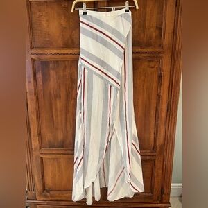 L’Atiste by Amy | Long Flowy Skirt | Partly Front Open | SZ M | Side Zipper